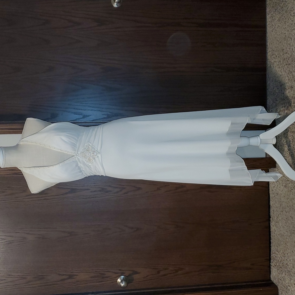 Studio Y Womens Cream Colored Halter Dress Size Medium